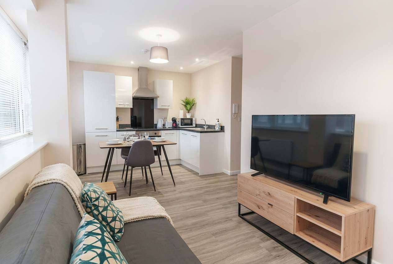 Ganze Wohnung, 1 Bed Manchester Apartment with Parking - Sleeps 3 in Greater Manchester