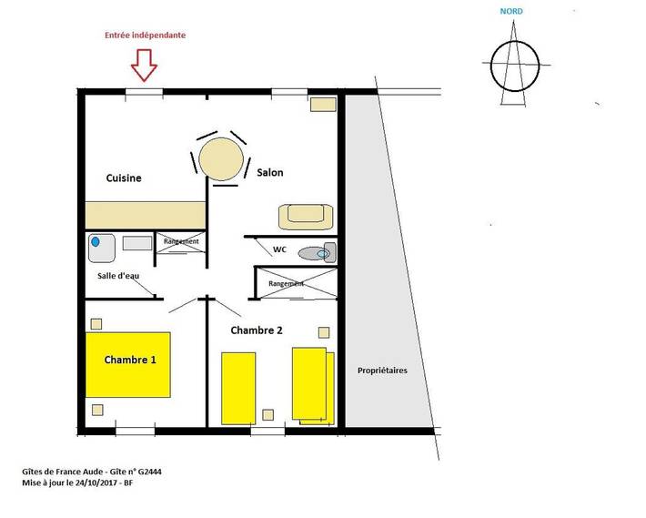 Gîte pour 5 personnes, avec piscine et sauna ainsi que jacuzzi et jardin à Laure-Minervois - 4