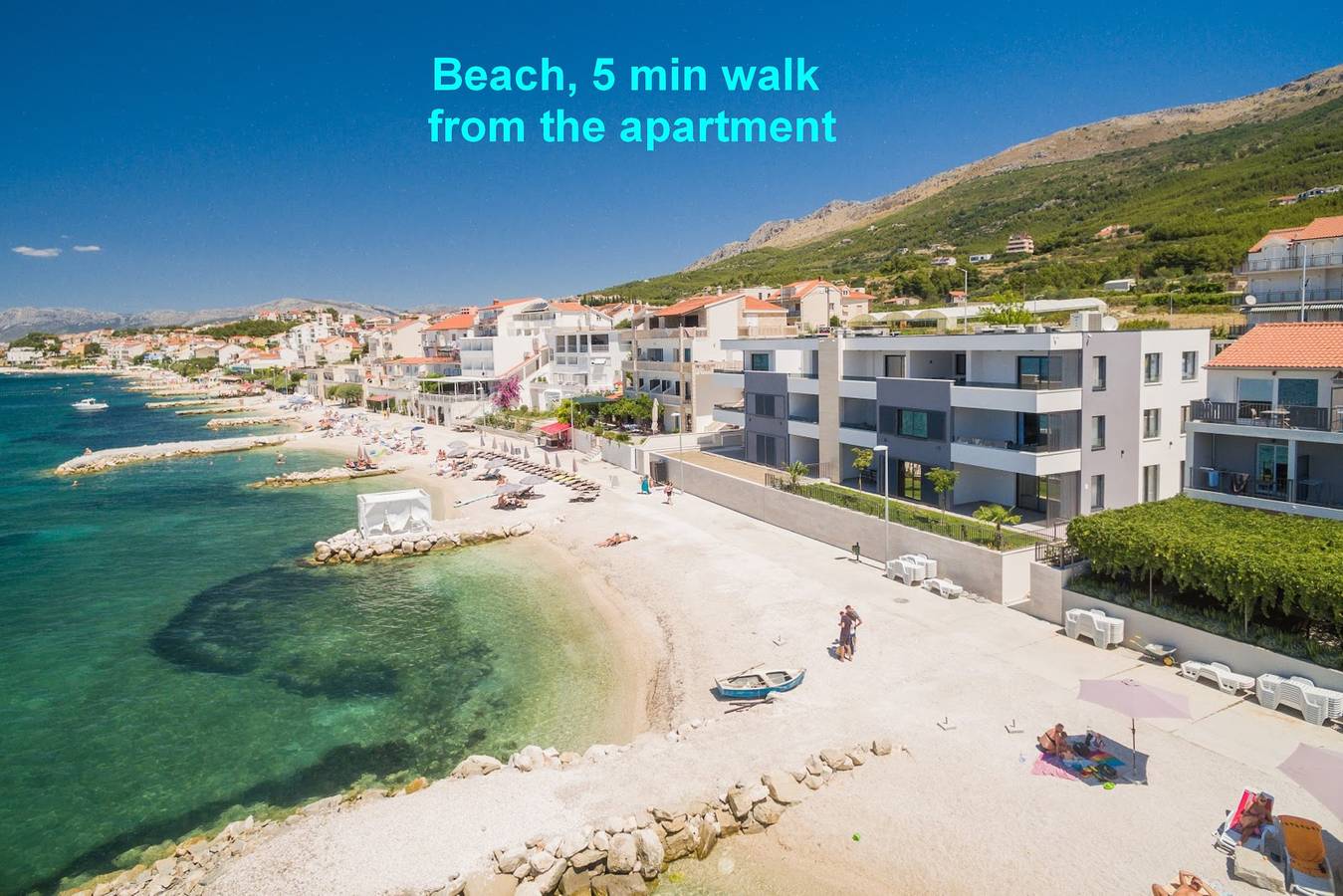 Appartement de vacances entier, Appartement de vacances pour 5 personnes avec balcon in Podstrana, Split-Dalmatie