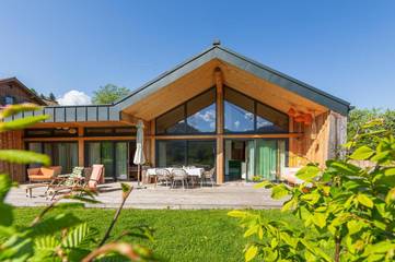 Ferienhaus für 7 Personen, mit Sauna und Ausblick sowie Garten, mit Haustier im Salzkammergut