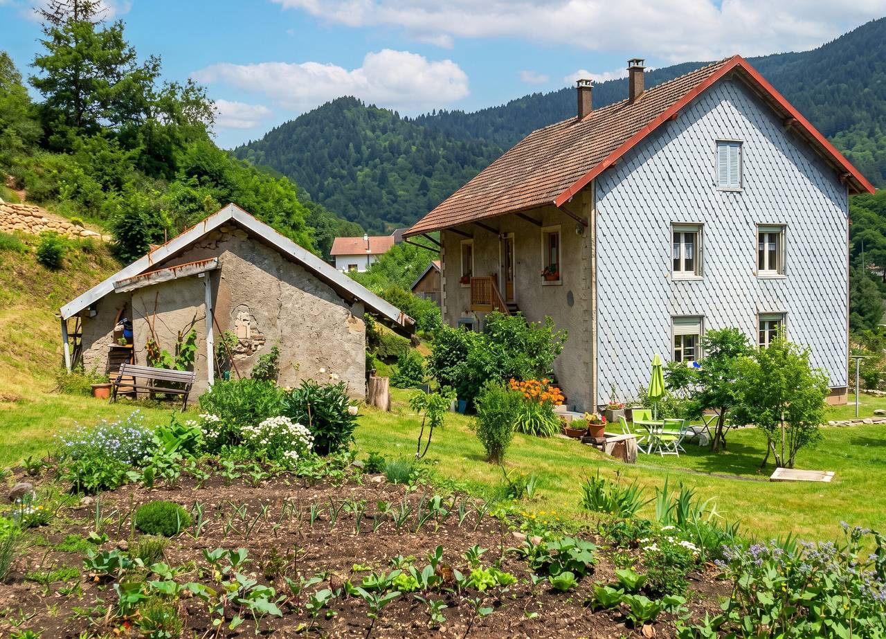 Ganze Wohnung, Charmante Wohnung in Plancher-les-Mines, Kamin, 90 m² in Plancher-les-Mines, Regionaler Naturpark Belchen der Vogesen