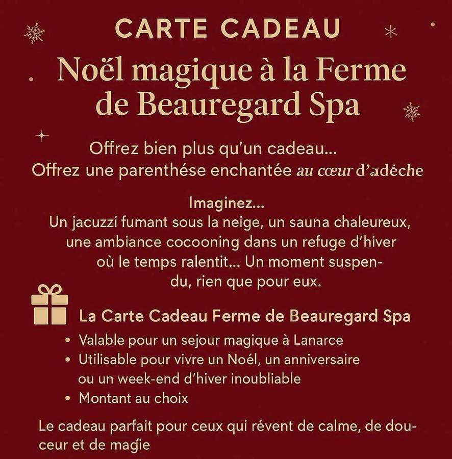 La Ferme de Beauregard Spa -Lanarce 07660 - jacuzzi et sauna in Lanarce, Ardèche