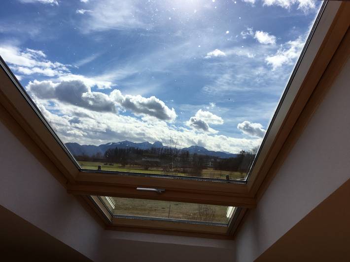 Ganze Ferienwohnung, Ferienwohnung Bergblick - Apartment Bergblick im Dachgeschoss für 2 Personen in Bad Aibling, Landkreis Rosenheim