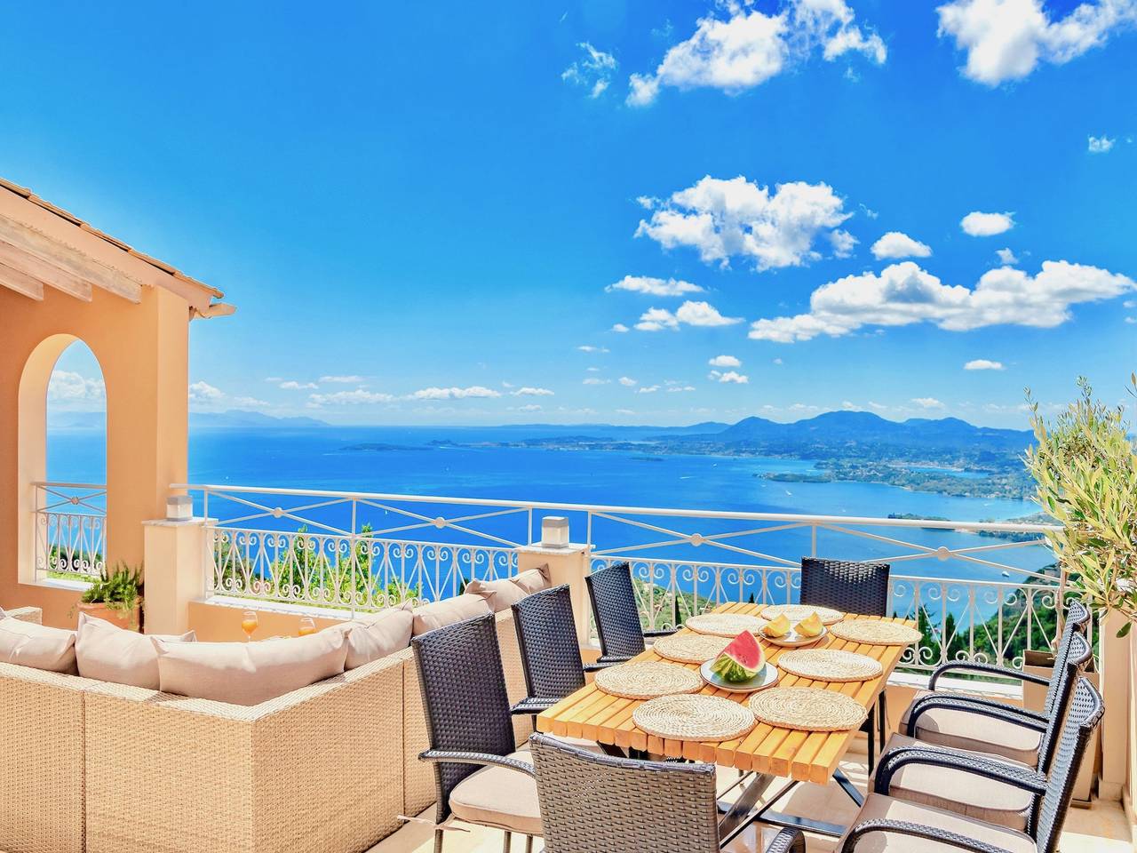 Luxury Villa Azur Natura with private pool in Spartilas, Korfu