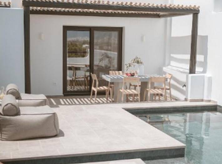 Location de vacances pour 5 personnes, avec Vue sur l’océan ainsi que Balcon et Terrasse dans Agia Anna - 2