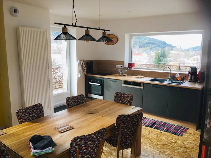 Gîte pour 6 personnes, avec balcon et vue dans Raon-lès-Leau