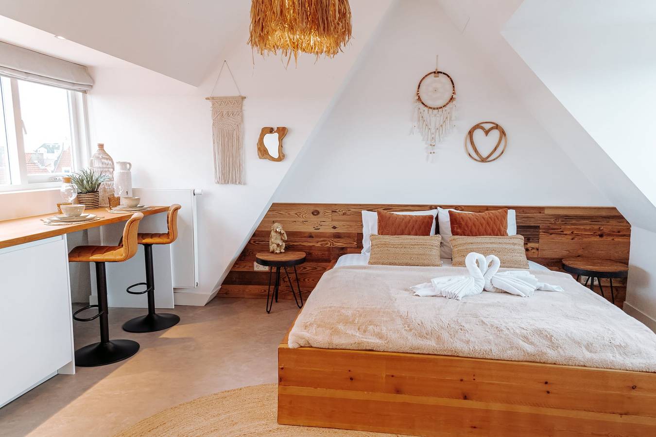 Gehele studio, Bamboa Studio op steenworp afstand van het strand in Zandvoort, Nederlandse Noordzeekust