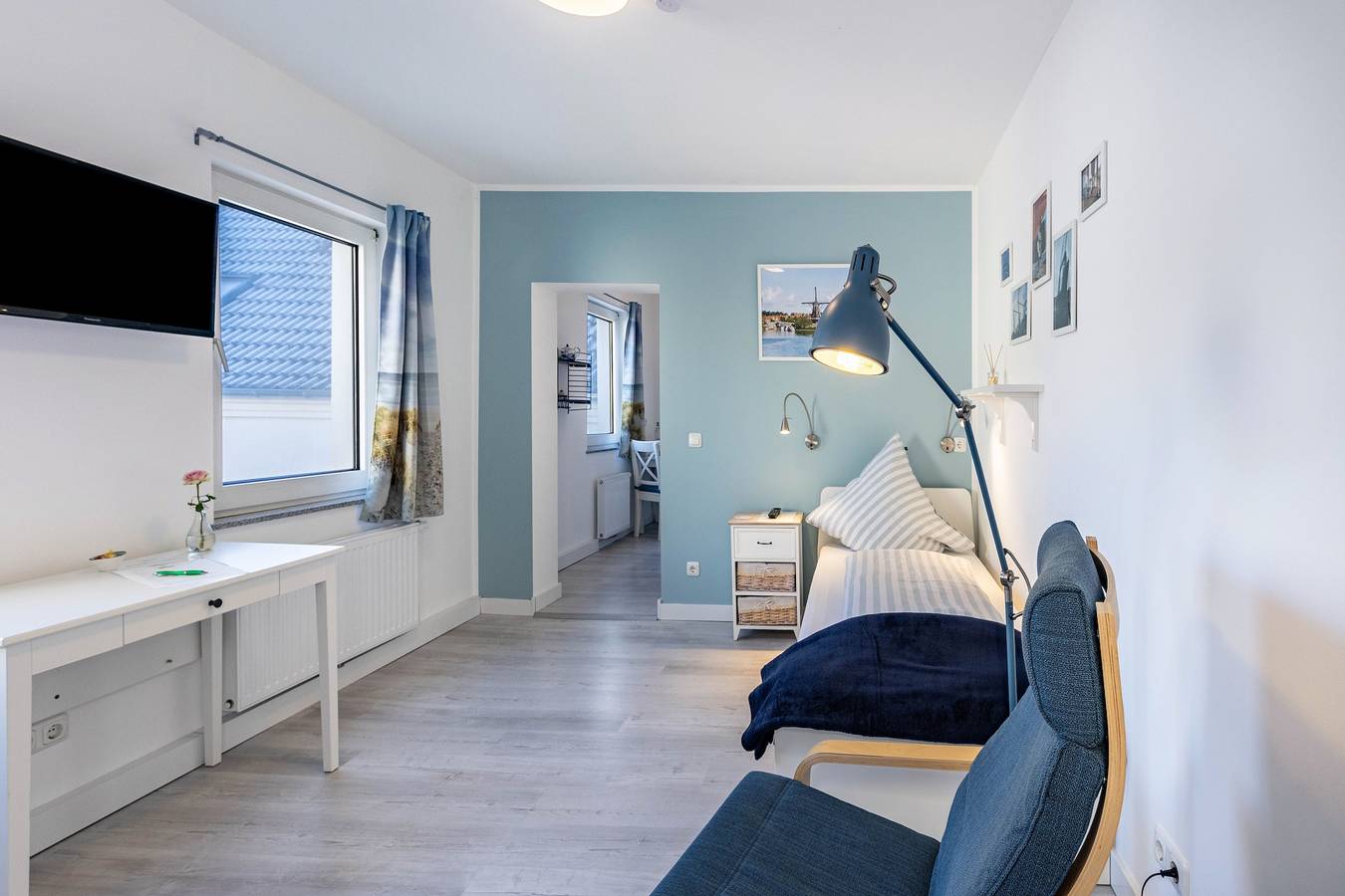 Ganzes Studio, Einzimmerapartment "Friesenstube" mit Privatterrasse, Gemeinschaftsgarten und Wlan in Kerken, Niederrhein