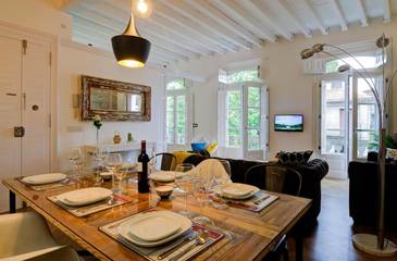 Gîte pour 5 personnes, avec balcon et vue, animaux acceptés à Pontevedra