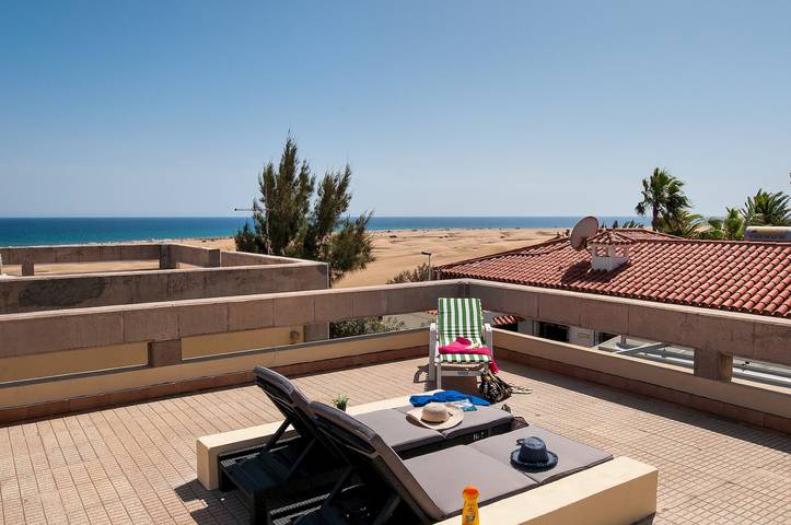 Cottage für 3 Personen, mit Terrasse und Garten in Playa del Inglés