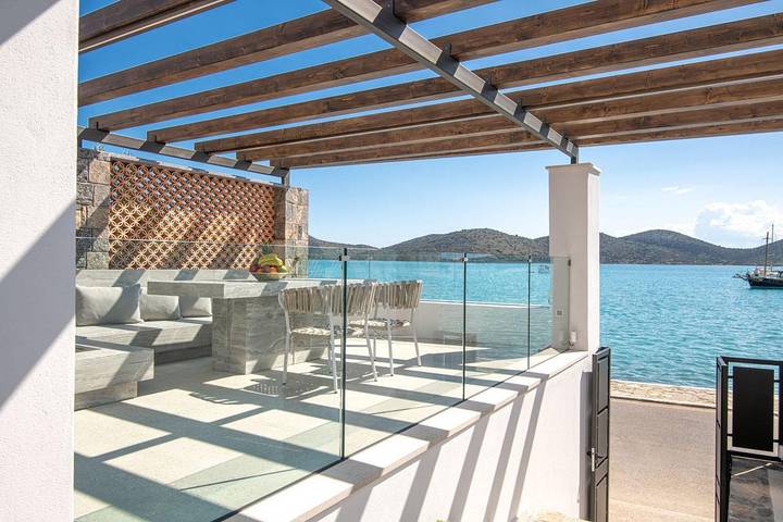 Chalet para 4 personas con balcón/terraza in Elunda, Lasithi