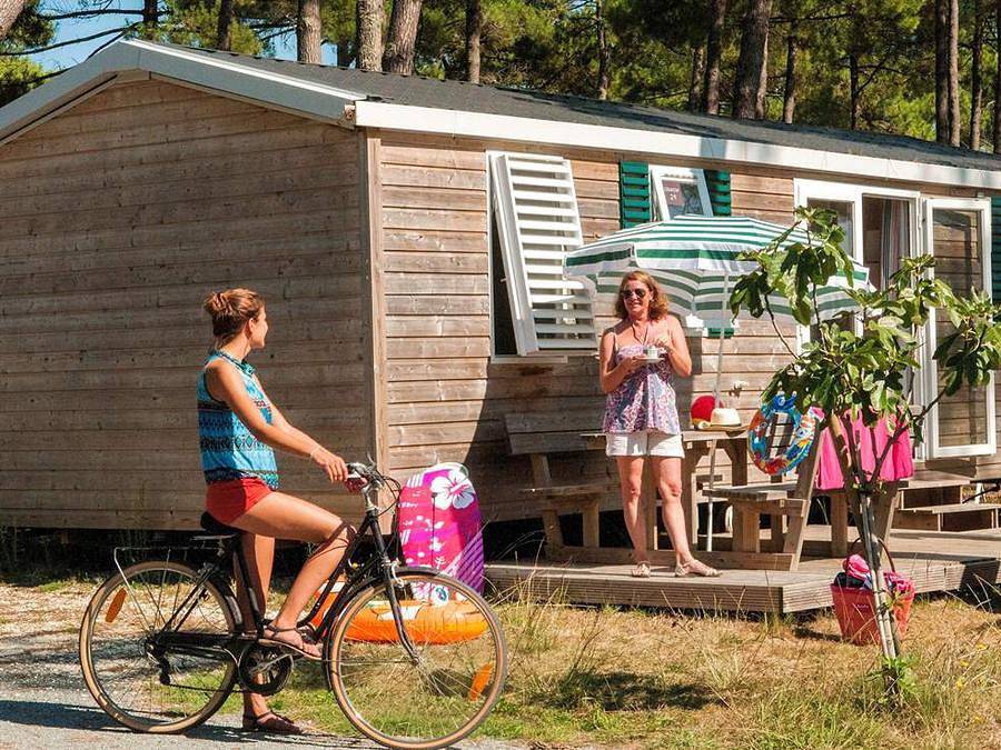 Camping Atlantic Club Montalivet - Mobilheim 6 personen - Mobilheim Confort + 6 Personen Klimatisiert (ca.35m²) in Vendays-Montalivet, Lesparre-Médoc und Umgebung