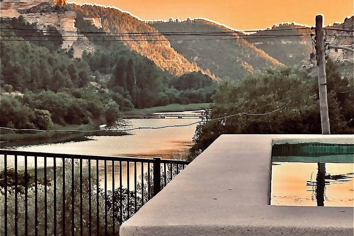 Gîte pour 8 personnes, avec Balcon et Jardin dans Tolosa (Alcala del Jucar)