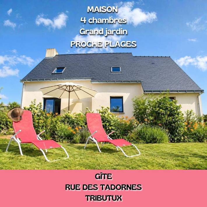 Maison de vacances pour 8 personnes, avec Terrasse et Jardin à Saint-Molf