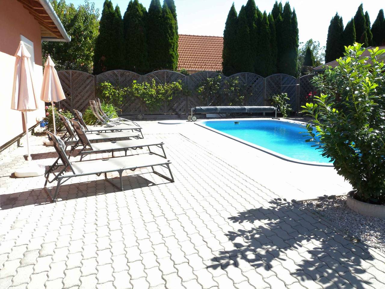 Ferienhaus mit Pool und Internet  in Balatonszentgyörgy, Plattensee Südufer