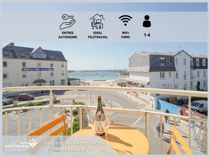 Appartement de vacances pour 4 personnes, avec vue et balcon, adapté aux familles