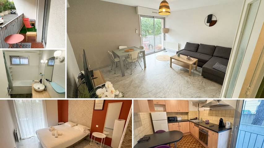 Ferienwohnung für 4 Personen, mit Balkon/Terrasse, kinderfreundlich in Montpellier