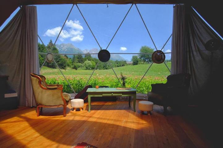 Bungalow per 4 persone, con Giardino e Panorama sulle Dolomiti
