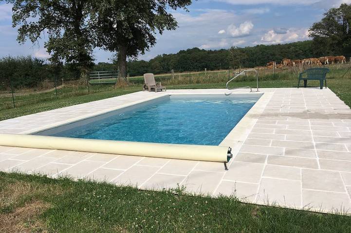 Location de vacances pour 7 personnes, avec piscine et jardin à Lathus-Saint-Rémy