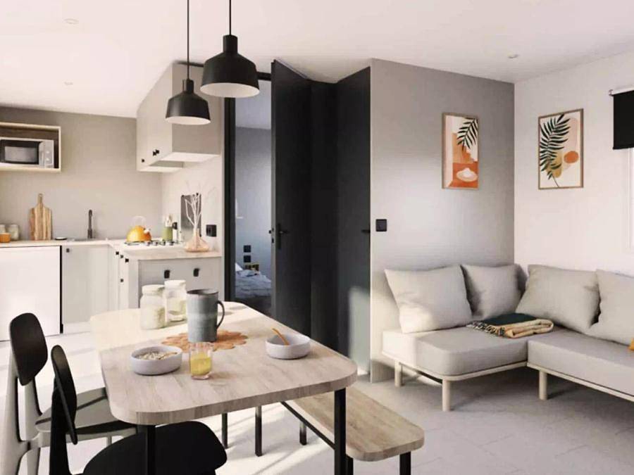 Camping L'Etang d'Ardy - Mobilhome 4 personnes - Mobil-Home Premium 3 Pièces 4 Personnes + Tv in Saint-Paul-lès-Dax, Région de Dax