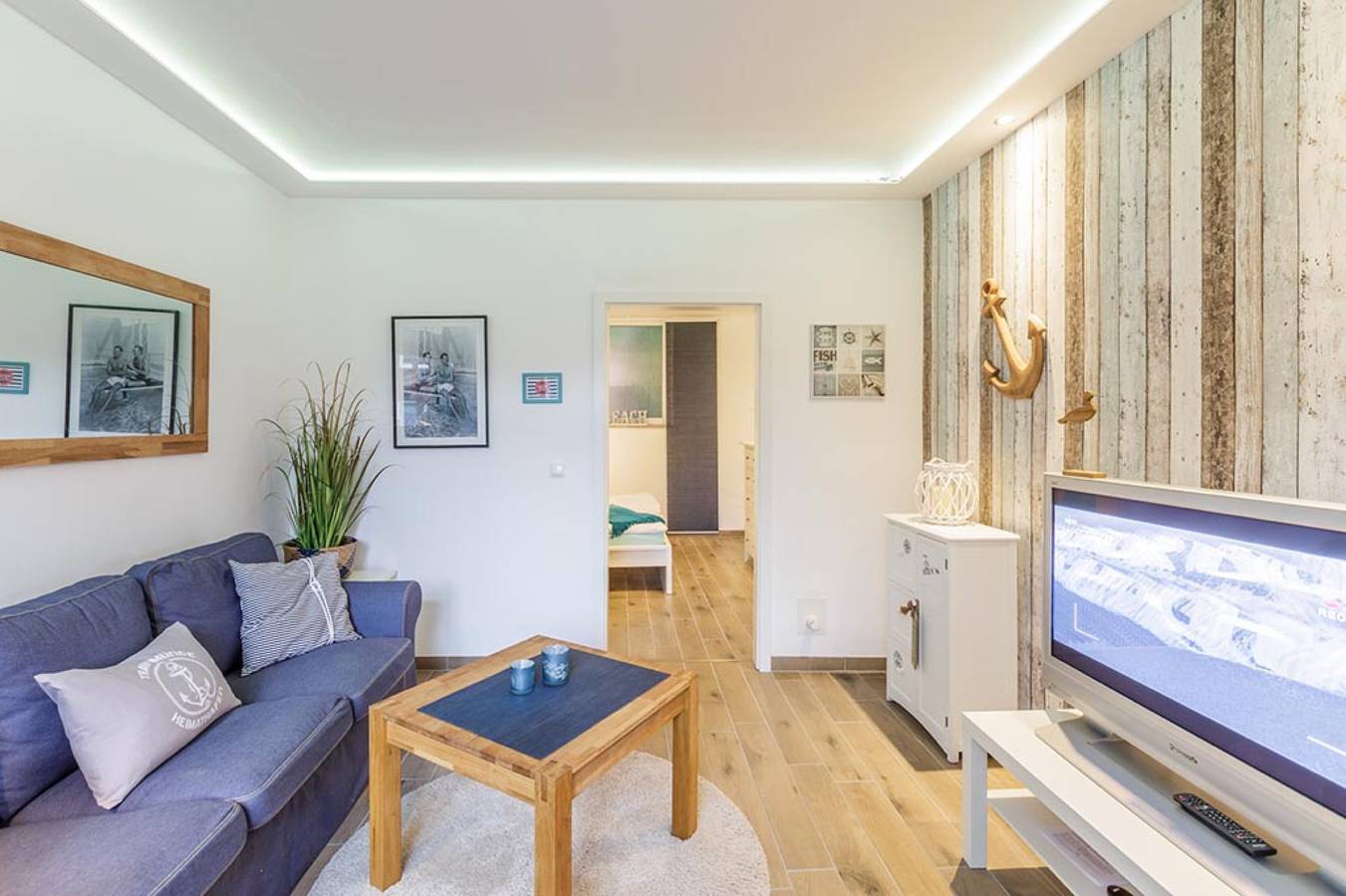 Ferienhaus 'Bootshaus' mit privater Terrasse, privatem Garten und Wlan in Travemünde, Lübecker Bucht
