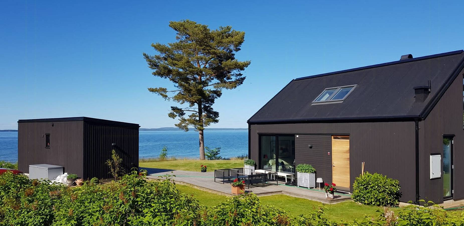 Villa mit Seeblick auf den Vättern in Vadstena in Vadstena, Vättern