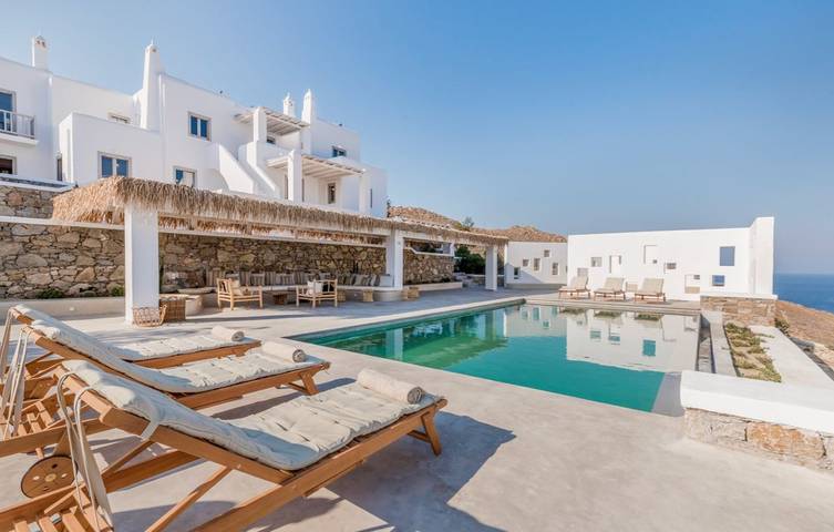 Villa pour 14 personnes, avec jardin ainsi que piscine et vue sur l’océan dans Mykonos - 2