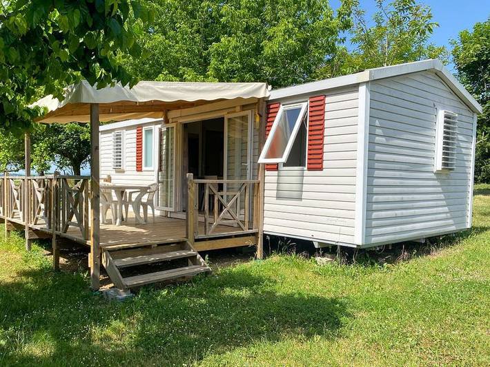 Camping Le Bardou - Mobilheim 6 personen - 3 Zimmer in Saint-Germain, Ardèche