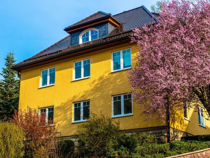 Ferienwohnung für 4 Personen, mit Terrasse und Garten sowie Sauna in Schleusegrund