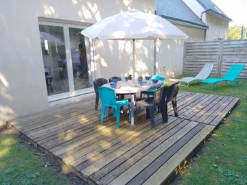Gîte pour 6 personnes, avec terrasse dans Penvins