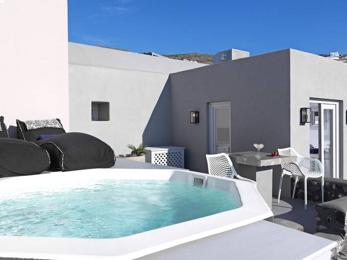 Luxury Santorini Villa | Superior Villa | Private Heated Plunge Pool | Sea View in Finikia, Santorini