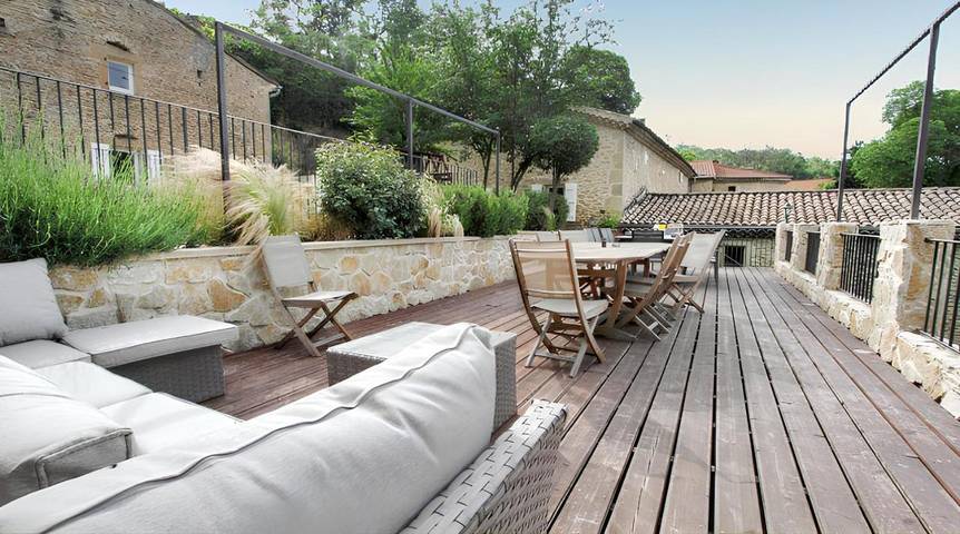 Location de vacances pour 10 personnes, avec piscine et jardin à Divajeu - 3