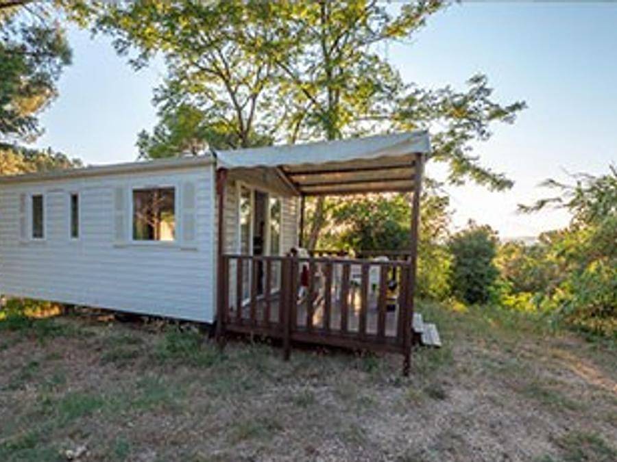 Camping La Pinède en Provence - Mobilheim 2 personen - Olivier Plus in Mondragon, Vaucluse