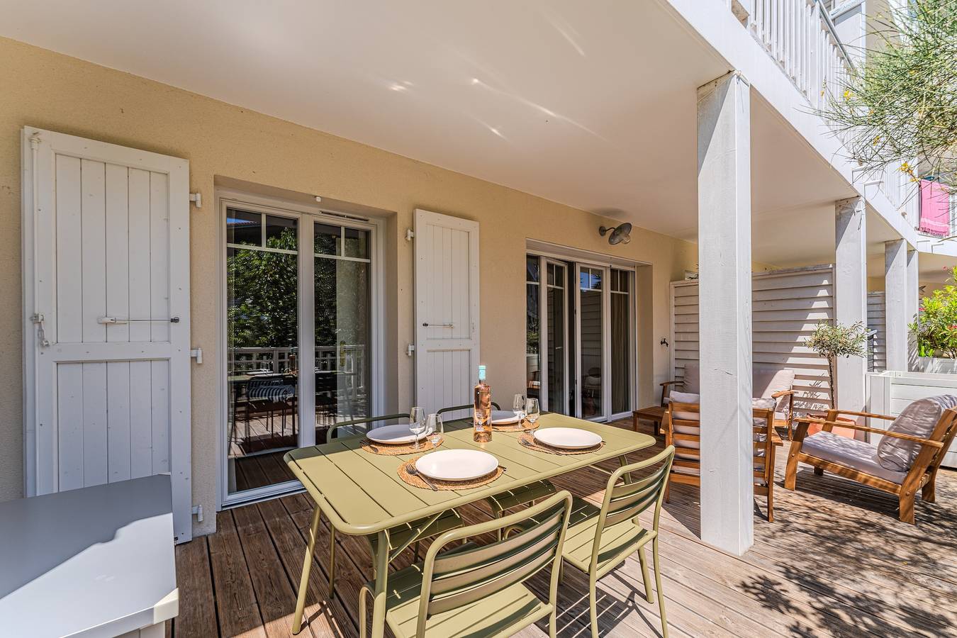 Appartement entier, Appartement « Cocon Des Sables-Bassin d’Arcachon » avec piscine partagée, terrasse privée et Wi-Fi in La Teste-de-Buch, Région d'Arcachon