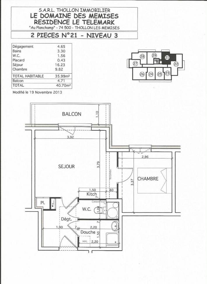 Chalet pour 4 personnes, avec vue et balcon à Thollon-les-Mémises - 4