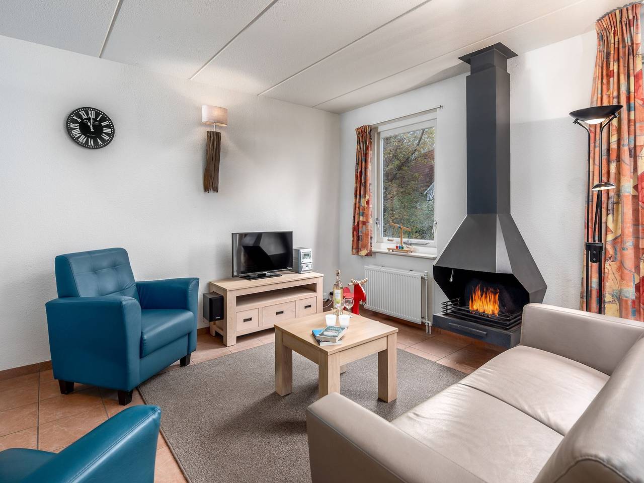 Nice holiday home with fireplace near the Drents-Friese Wold in Drenthe