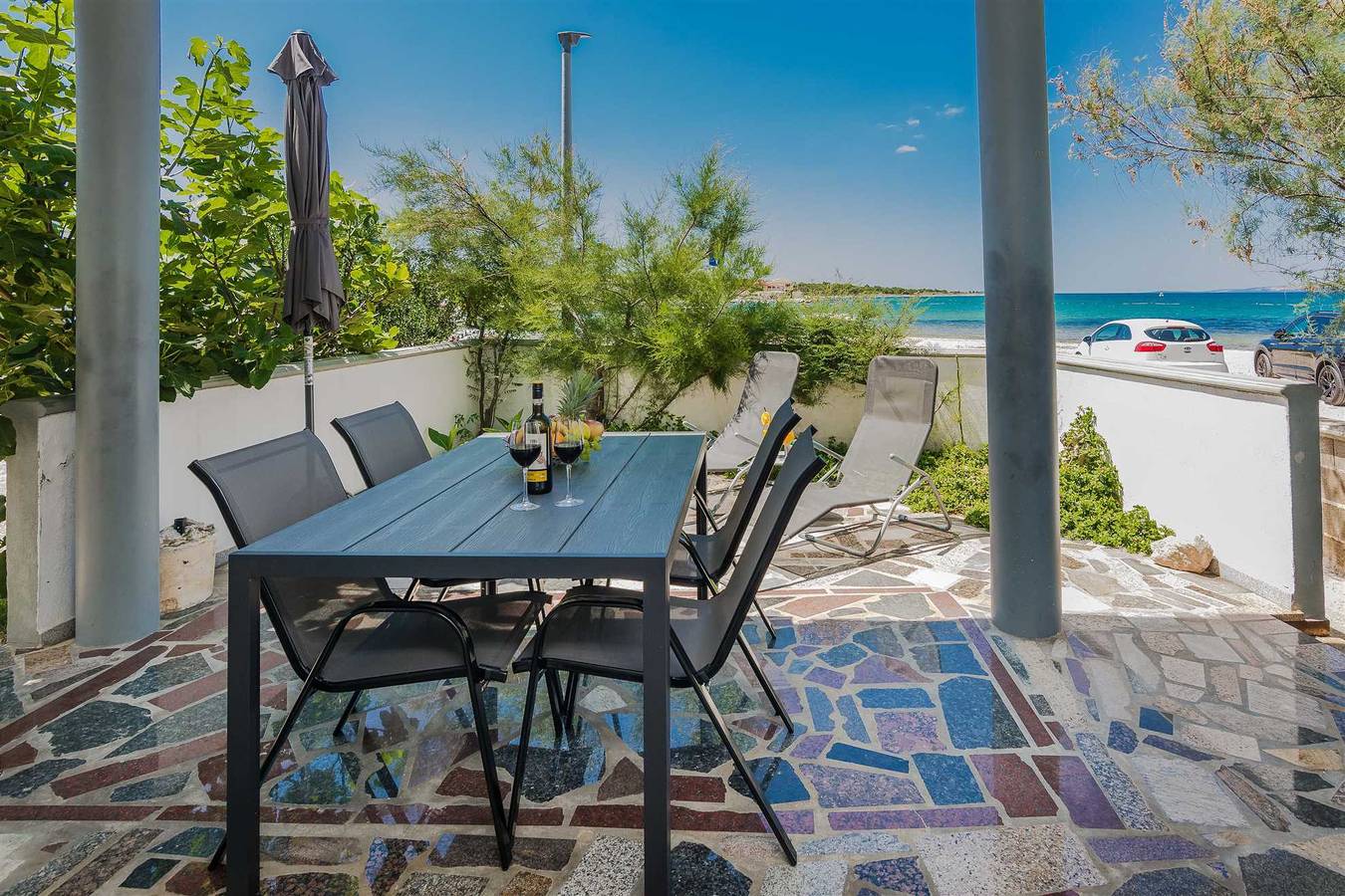 Geheel appartement, Vakantieappartement voor 4 personen met terras in Vir