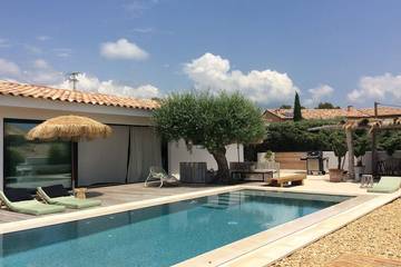 Villa pour 8 personnes, avec jardin à Saint-Cyr-sur-Mer