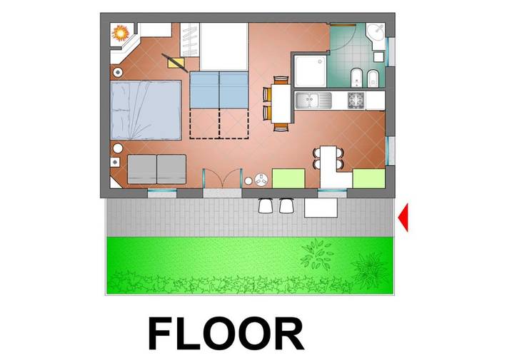 Ferienwohnung für 4 Personen, mit Garten in Padua