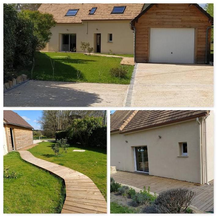 Gîte pour 9 personnes, avec vue et jardin dans Coulongé