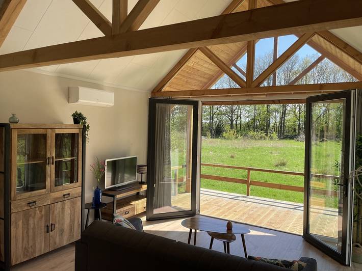 Geräumiges Ferienhaus für zwei Personen mit unverbautem Blick auf die Natur in Dwingeloo in Nationalpark Dwingelderveld