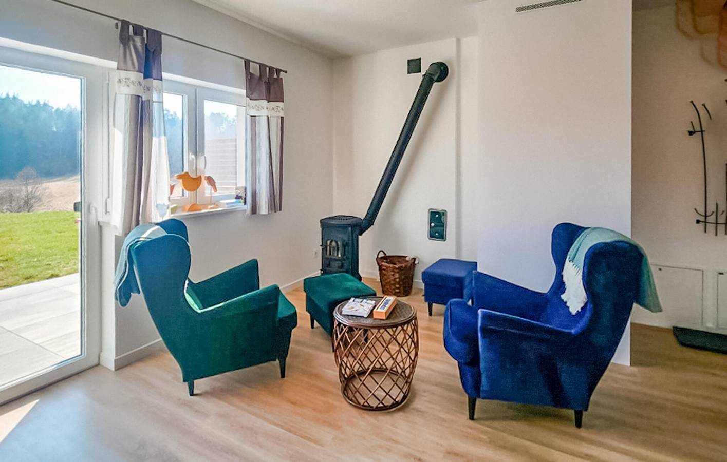 Ferienhaus für 4 Personen mit Terrasse in Powiat Olsztyński