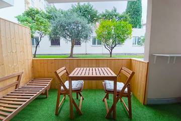 Gîte pour 4 personnes, avec balcon, adapté aux familles dans Plage Magnan