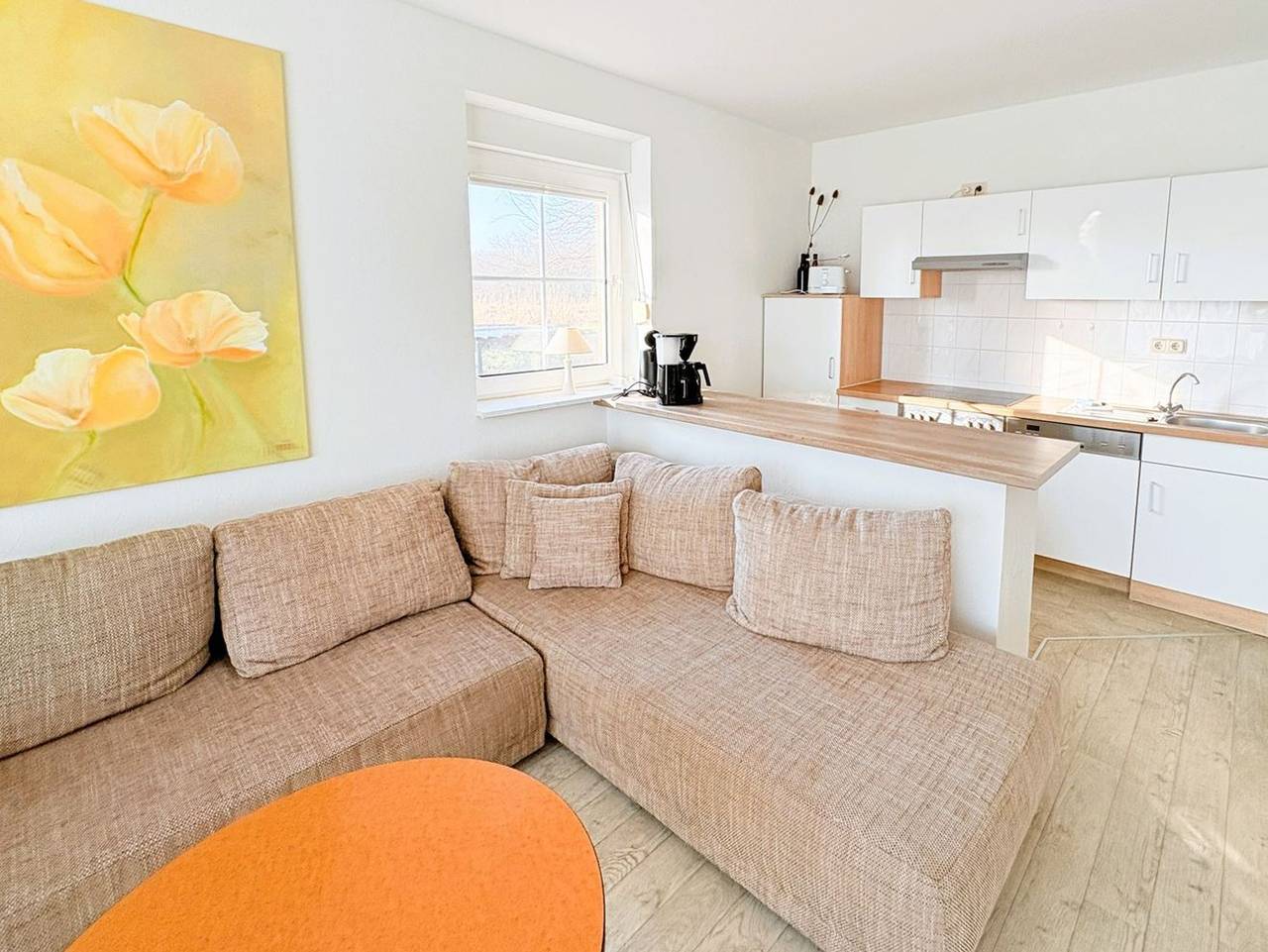 Ganze Ferienwohnung, Boddenhof Apartment 50 - hell und freundlich - Ferienwohnung 50 – Familienfreundlich, Haustiere erlaubt, mit Terrasse und Wlan in Buschvitz, Bergen auf Rügen und Umgebung