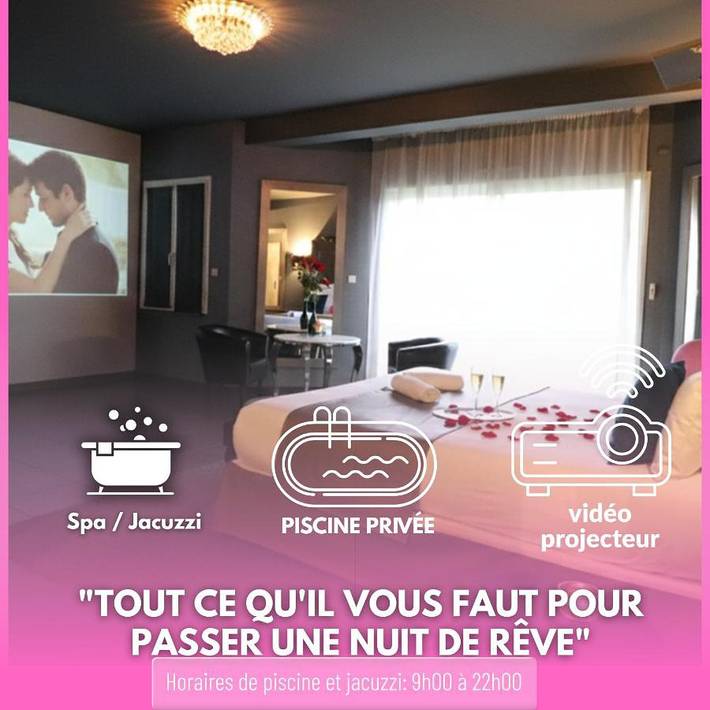 Location de vacances pour 2 personnes, avec Terrasse ainsi que Jacuzzi et Piscine à Chelles