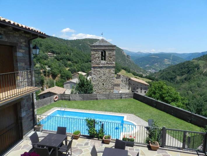 Casa rural para 4 personas, con vistas además de jardín y piscina en La Ribagorza - 4