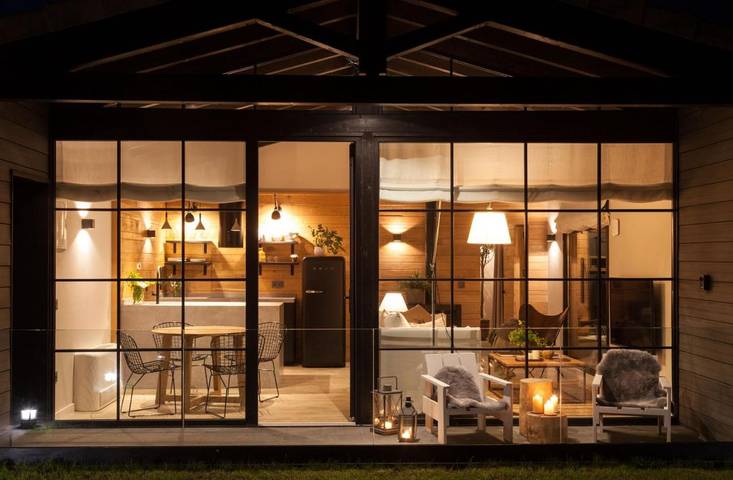 Chalet para 3 personas, con Balcón y Jacuzzi además de Terraza y Jardín en Villaviciosa 