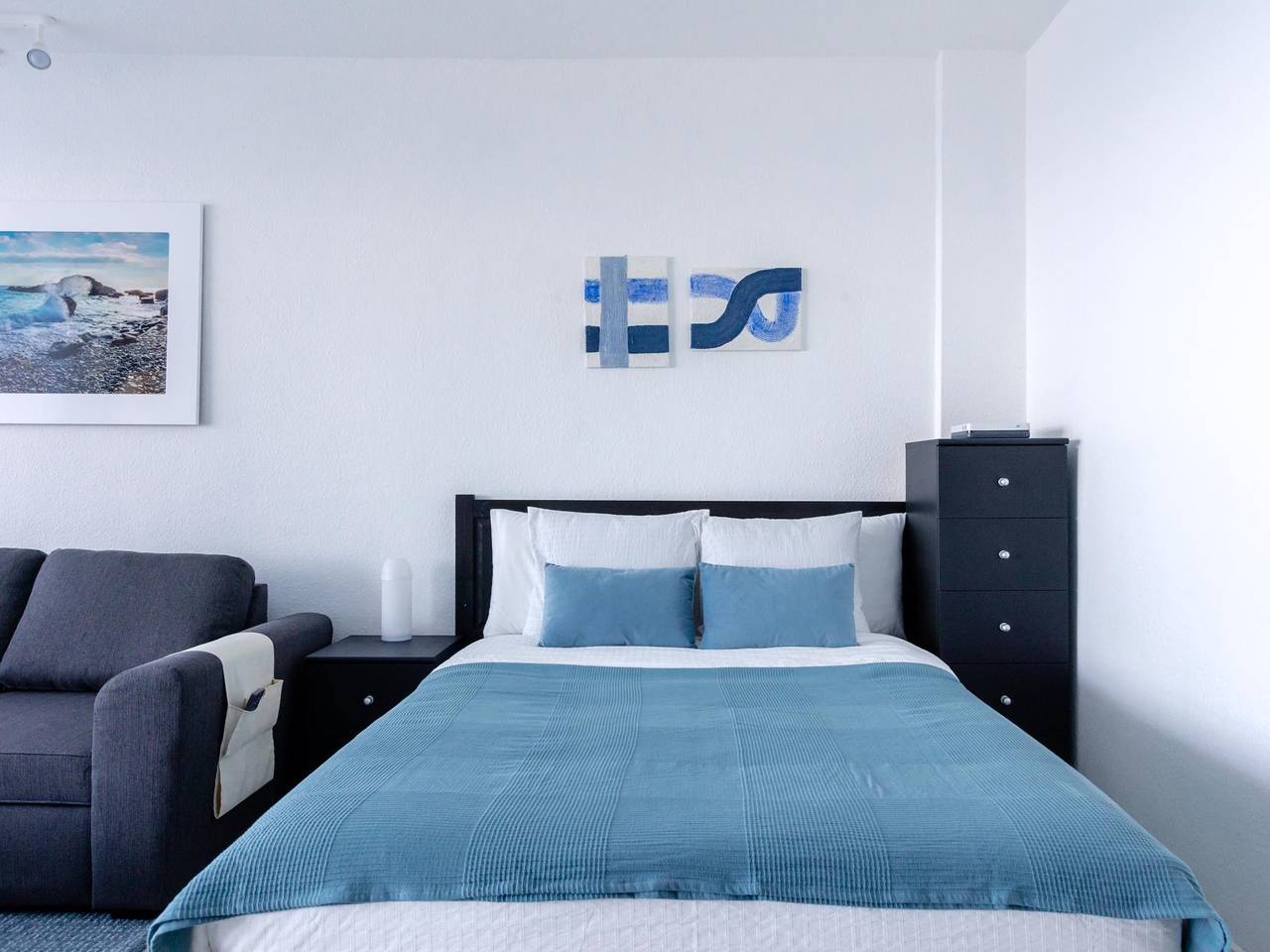 Entire holiday apartment, Blue Dream: Panoramic view on heights over the sea in La Matanza de Acentejo, North Tenerife
