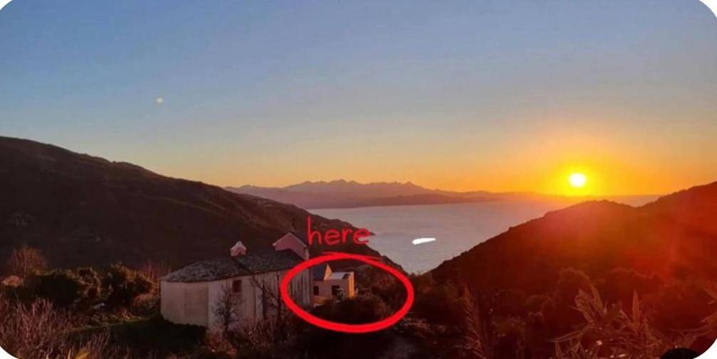 Double Room with Sea View in Barrettali, Cap Corse