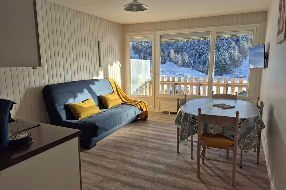 Appartement entier, Studio rénové avec balcon, au pied des pistes, accès WIFI in Le Lioran, Laveissière